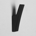 Крючок мебельный CAPPIO ASPHODEL, однорожковый, цвет черный - Фото 2