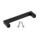 Ручка-скоба CAPPIO SQUARE RSC007, алюминий, м/о 96 мм, цвет черный - Фото 6