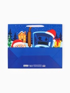 Пакет подарочный «Новый год примчится к нам», 40×49×19 см, упаковка, Синий трактор - Фото 7