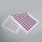 Ипликатор-коврик, основа спанбонд, 140 модулей, 28 × 64 см, цвет белый/лавандовый - фото 22811715