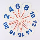 Набор веер-касс, гласные, согласные, цифры от 1 до 20 «Щенячий патруль», 3 штуки, гибкие, пакет с европодвесом - Фото 5