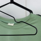 Плечики - вешалки антискользящие, металл с ПВХ покрытием, 41×20×0.3 см, 10 шт., чёрные - Фото 4