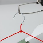 Вешалка - плечики для одежды, 40×20×0,3 см, цвет красный - Фото 2
