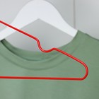 Вешалка - плечики для одежды, 40×20×0,3 см, цвет красный - Фото 3