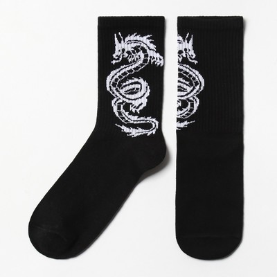 Носки мужские «Дракон», чёрные, р-р 31