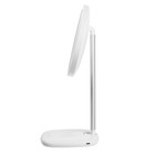 УЦЕНКА Зеркало Luazon KZ-08, подсветка, настольное, 30 LED, беспроводная зарядка, лампа, белое - Фото 4