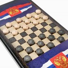 Настольная игра 2 в 1 нарды, шашки «Герб», деревянные, 60×60 см - Фото 3