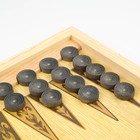 Настольная игра 2 в 1 нарды, шашки «Герб», деревянные, 60×60 см - Фото 4