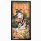 Настольная игра 2 в 1 нарды, шашки «Волки», деревянные, 60×60 см - Фото 1