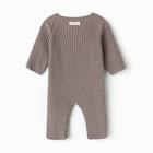 Комбинезон вязаный Крошка Я, р.68-74, кофейный - фото 24259082