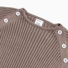 Комбинезон вязаный Крошка Я, р.68-74, кофейный - фото 24259083