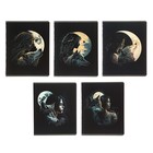 Тетрадь 48 листов в клетку Calligrata TOP "Девушка с волком", обложка мелованный картон, ТВИН-лак, блок офсет, белизна 95%, МИКС - фото 22754040