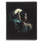 Тетрадь 48 листов в клетку Calligrata TOP "Девушка с волком", обложка мелованный картон, ТВИН-лак, блок офсет, белизна 95%, МИКС - фото 22754043