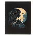 Тетрадь 48 листов в клетку Calligrata TOP "Девушка с волком", обложка мелованный картон, ТВИН-лак, блок офсет, белизна 95%, МИКС - фото 22930104