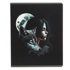 Тетрадь 48 листов в клетку Calligrata TOP "Девушка с волком", обложка мелованный картон, ТВИН-лак, блок офсет, белизна 95%, МИКС - фото 23539019