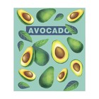 Тетрадь 48 листов в клетку Calligrata "Авокадо", обложка мелованный картон, твин-лак + выборочный УФ-лак, блок офсет МИКС - фото 24220076