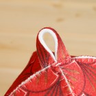 Шапка для бани с принтом "Огненный дракон", красный, полиэфирный войлок - Фото 3