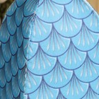 Набор для бани с принтом "Водяной  дракон": шапка, тапки, коврик, голубой, р.  41-43 - Фото 2