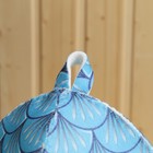 Набор для бани с принтом "Водяной  дракон": шапка, тапки, коврик, голубой, р.  41-43 - Фото 3