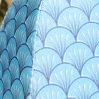 Набор для бани с принтом "Водяной дракон": шапка, рукавица, коврик, голубой, р. 41-43 - Фото 2