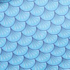 Лежак для бани с принтом "Водяной дракон" в чехле, 50х150см, голубой - фото 9608453