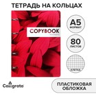 Тетрадь на кольцах A5 80 листов в клетку Calligrata "CoopyBook. VivaMagenta", пластиковая обложка, блок офсет - фото 8229688