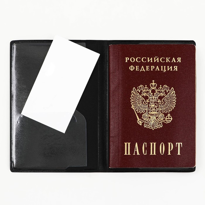 Обложка для паспорта «Паспорт Россия», искусственная кожа