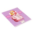Тетрадь для скетчей А5, 16 листов на скрепке "Аниме", обложка мелованный картон, блок 100 г/м2 - фото 7337285