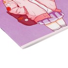 Тетрадь для скетчей А5, 16 листов на скрепке "Аниме", обложка мелованный картон, блок 100 г/м2 - фото 7337286