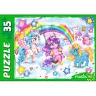 Пазл «Чудесные единороги», 35 элементов - фото 24353842