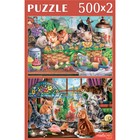 Пазл 2 в 1 «Пушистые непоседы», 500 + 500 элементов 9933125 - фото 10960534