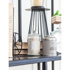 Металлический подсвечник, 13×13×22 см, цвет чёрный - фото 31145233