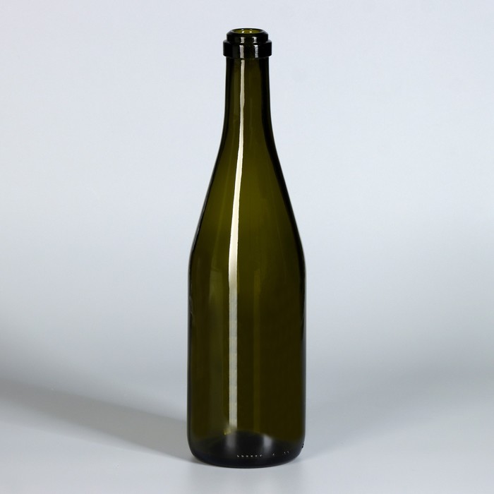 Бутылка «Шампань-классик», стеклянная, 750 мл, цвет оливковый - Фото 1