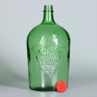 Бутылка стеклянная «Погребок», 5 л, цвет зеленый - фото 4392026