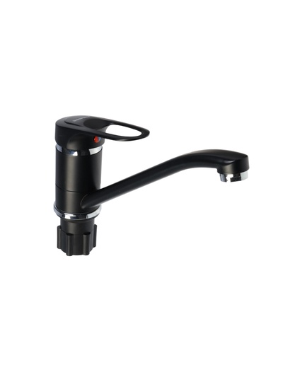 УЦЕНКА Смеситель для кухни «Эверест» B49-0256, однорычажный, длинный излив, черный