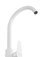 УЦЕНКА Смеситель для кухни ZEIN Z2504, однорычажный, картридж 40 мм, *БЕЗ ПОДИУМА* белый 9940756