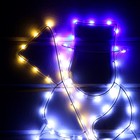 Светодиодная фигура «Снеговик», 48 × 52 см, дюралайт, 60 LED, 220 В, свечение белое/тёплое белое/синее - фото 7347964