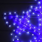 Светодиодная фигура «Снежинка», 90 см, дюралайт, 280 LED, 220 В, мигание, свечение белое/синее - фото 7347988