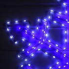 Светодиодная фигура «Снежинка», 90 см, дюралайт, 280 LED, 220 В, мигание, свечение белое/синее - фото 5261322