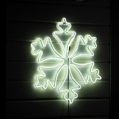 Неоновая фигура «Снежинка», 56 см, 560 LED, 220 В, свечение белое