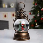 Светодиодная фигура «Фонарь с Дедом Морозом» 11×19×11 см, пластик, батарейки ААх3 (не в комплекте), USB, свечение тёплое белое - Фото 3