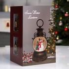 Светодиодная фигура «Фонарь с Дедом Морозом» 11×19×11 см, пластик, батарейки ААх3 (не в комплекте), USB, свечение тёплое белое - Фото 7