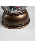 Светодиодная фигура «Фонарь с Дедом Морозом» 11×19×11 см, пластик, батарейки ААх3 (не в комплекте), USB, свечение тёплое белое 9591295