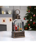 Светодиодная фигура «Фонарь с Дедом Морозом» 10.5×21×6.5 см, пластик, от батареек АААх3, USB, свечение тёплое белое - Фото 6