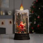 Светодиодная фигура «Свеча с Дедом Морозом» 13.8 × 30 × 8.4 см, пластик, батарейки ААх3 (не в комплекте), USB, свечение тёплое белое - фото 2143226