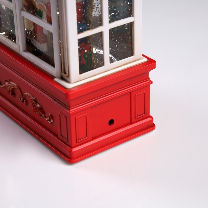 Светодиодная фигура «Дед Мороз в арке» 13.5 × 22 × 7.8 см, пластик, батарейки ААх3 (не в комплекте), USB, свечение тёплое белое