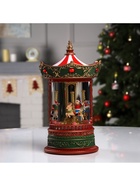 Светодиодная фигура «Карусель» 15.4×25×15.4 см, пластик, батарейки ААх3 (не в комплекте), USB, свечение тёплое белое - Фото 6