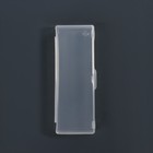 Органайзер для хранения, с крышкой, 1 секция, размер 9,3 × 3,1 × 1,6 см, цвет прозрачный - Фото 3