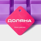 Форма для льда и заготовок Доляна «Фигуры.Куб», силикон, 26×15×3.2 см, 15 ячеек (3.2×3.2 см), фиолетовая - Фото 7