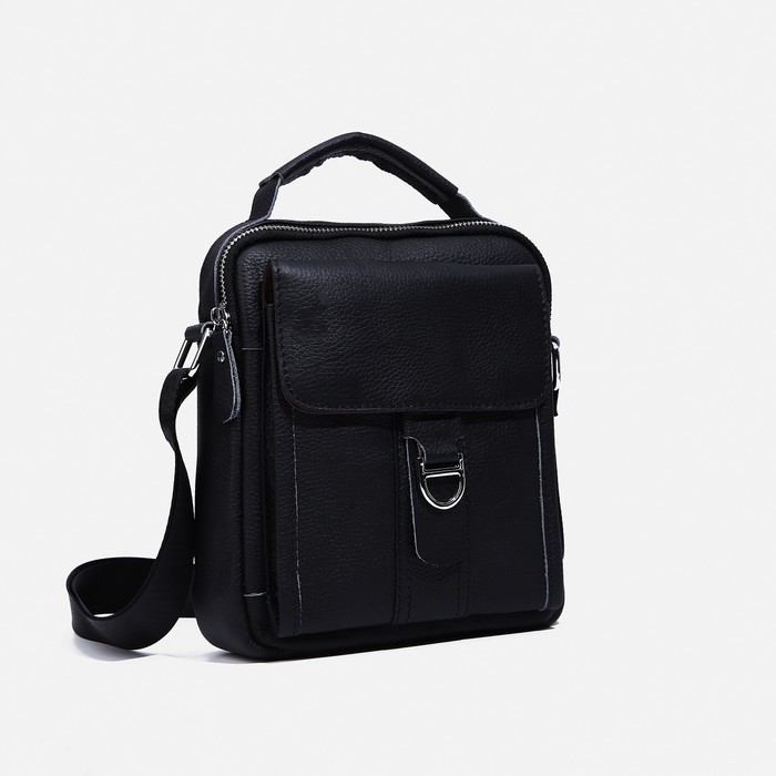 Сумка мужская, цвет чёрный - Фото 1